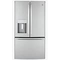 GE Appliances GYE22GYNFS 36" 22.1 Cu. Ft. Stainless Steel French Door Refrigerator - Stainless Steel - Refrigerators & Freezers - French Door