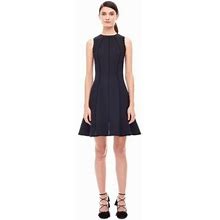 Rebecca Taylor Dresses | Rebecca Taylor Diamond Textured A-Line Black Dress Lined Sheath Stretch 6 | Color: Black | Size: 6