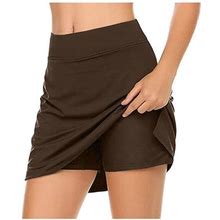 Boomilk Skirts For Women Active Performance Skort Lightweight Skirt For Running Tennis Golf Sport