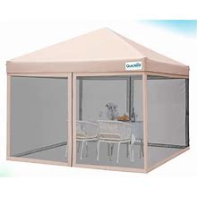 Quictent 10X10 Pop Up Canopy Screen House Bbq Wedding Party Tent Outdo