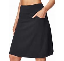 Ewedoos Knee Length Skorts For Woman Golf Skorts Skirts For Women 20" Skort With Shorts Pockets Pickleball Dressy Casual