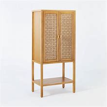 66" Palmdale Woven Door Cabinet Natural - Threshold Designed With Studio Mcgee 83208399