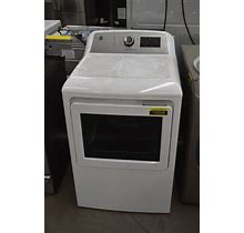 GE GTD84GCSNWS 27"" White Front Load Natural Gas Dryer 125245