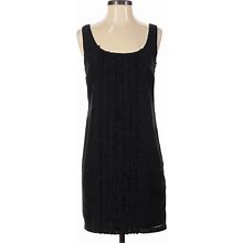 Isda & Co Casual Dress - Mini Scoop Neck Sleeveless: Black Solid Dresses - Women's Size 2