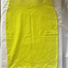 FOREVER 21 Lime Green Pencil Skirt - New Women | Color: Yellow | Size: M