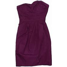 J.Crew Casual Dress Strapless Strapless: Purple Dresses - Women's Size 2 Petite