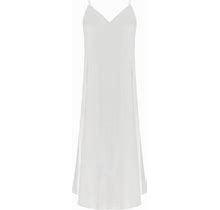 Women's White Lace Detailed Midi Dress | Medium | Avenue 8