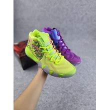 2021 Kyries 4 Confetti Men Women Kids Basketball Shoes Sales High Quality Multi Color Green Black Light Aqua White Yellow Sneakers Store With Box Siz