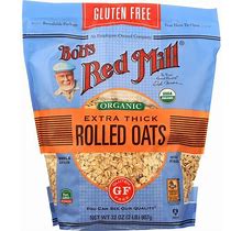 Bob's Red Mill Gluten Free Organic Thick Rolled Oats | 32 Oz Package