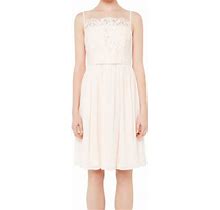 Ted Baker London Women's Mimee Lace Bodice Midi Dress, Baby Pink, Size 0