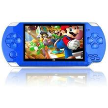 PSP Handheld Game Machine X6 8GB With 4.3 Inch High Definition Screen Built-In Over 9999 Free Games Blue