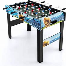 Giantex Foosball Table, 37" Foosball Table Adult Size, With 2 Balls, Score Keeper, Removable Legs, Tabletop Foosball Game, Soccer Table Game For Kids