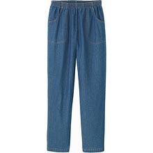 Blair Women's Haband Women's Classic Cotton Jeans - Blue - M - Petite
