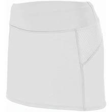 Augusta Sportswear 2421 Girls' Femfit Skort White Medium