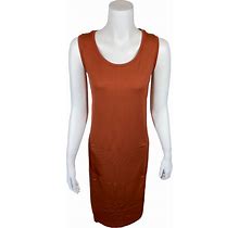 Isaac Mizrahi Women's Sleeveless Knit Midi Dress With Side Slits Large