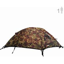 NTK Windy Camo 1 Man Dome Bivy Lightweight Tent, 8 X 5ft Outdoor Dome Backpacking Recon Tent 100% Waterproof 2500Mm, Super Compact, Durable Fabric Full Coverage Rainfly - Micro Mosquito Mesh.
