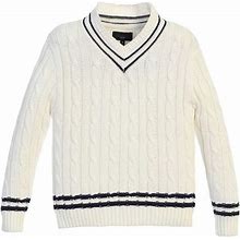 Gioberti Kids And Boys 100% Cotton V-Neck Cable Knit Sweater