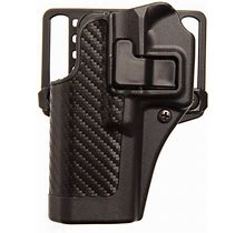 BLACKHAWK! SERPA CQC Beretta 92, 96 Belt/Paddle Concealment Holster Left Hand Polymer Carbon Fiber Black 4100004BK-L