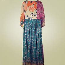 Free People Dresses | Diso: Free People What You Want Maxi Dress L | Color: Blue | Size: L