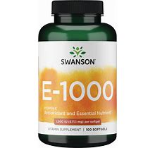 Swanson Vitamin E - Natural 1,000 Iu 100 Softgels