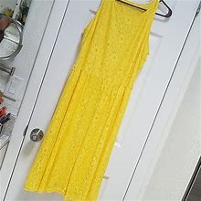 Covington Dresses | Yellow Lace Dress | Color: Yellow | Size: 12