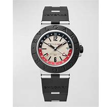 Men's 40mm BVLGARI BVLGARI Black And White GMT Watch, Men's, Watches