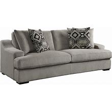 Homelegance Orofino Light Gray Sofa - Gray 9404GY-3 Contemporary And Modern Style, Microfiber Material
