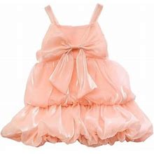 Safuny Girls S Party Gown Birthday Dress Clearance Solid Lace Lovely Chiffon Bowknot Sleeveless Princess Dress Holiday Comfy Fit Square Neck Vintage P