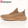 Men's Knit Breathable Lightweight Running Shoes Outdoor Comfortable Walking Shoes Men's Sneakers,Light Brown,Featured Product,Temu