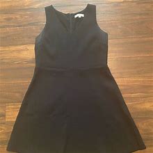 Loft Dresses | 14 Black Loft A Line Sleeveless Cocktail Dress | Color: Black | Size: 14