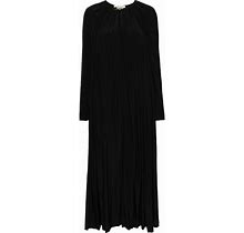 Lanvin - Gathered Flared Maxi Dress - Women - Polyester - 2 - Black