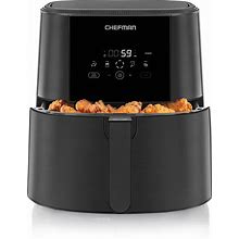 Chefman Turbofry Touch Digital Air Fryer, 8 Quart, 1700W, Matte Black ,