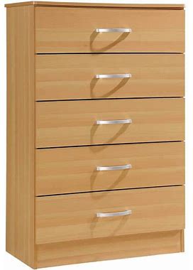 5-Drawer Beech Chest Of Drawers