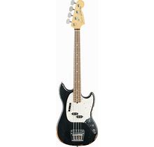 Fender JMJ Road Worn Mustang Electric Bass, Black