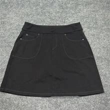 L.L. Bean Skort Women Small Black Pockets Short Outdoors Casual Ladies