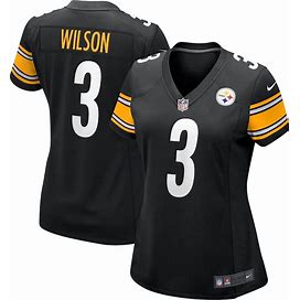 Women's Russell Wilson Nike Black Pittsburgh Steelers Game Jersey Size: L