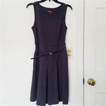 Merona Dresses | Merona Belted Purple Checkered Dress | Color: Purple | Size: 6