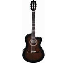 Ibanez Dark Ga35tce Thinline Classical Nylon-String Acoustic-Electric Guitar (Dark Violin Sunburst High Gloss)