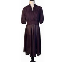 Vintage Samuel Blue Sheer Bottom Dress