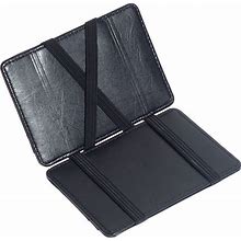 CKLT Men's Fashion Magic Money Clip Leather Minimalistic Slim Wallet
