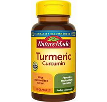 Nature Made Turmeric Curcumin 500Mg Supplements For Antioxidant Support Capsules - 60Ct