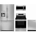 Frigidaire 988242 4-Piece Kitchen Appliance Package W/ FGHD2368TF French Door Refrigerator FGIF3036TF 30" Freestanding Induction - 36"