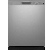 Ge Gdf550p 24" Wide 16 Place Setting Built-In Front Control Dishwasher - Stainless Steel