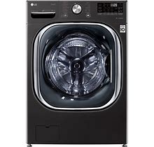 LG WM4200HBA 5.0 Cu. Ft Mega Capacity Smart Wi-Fi Enabled Front Load - Black - Stainless Steel - Washers & Dryers - Washers - Refurbished