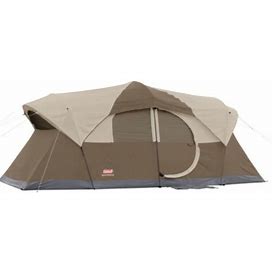 Coleman Weathermaster 10-Person Camping Large Weatherproof Family Tent