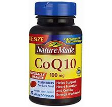 Nature Made Coq10 Supplement Vitamin | 100 Mg | 72 Soft Gels