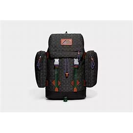 Coach Outlet Utility Backpack In Signature Jacquard - Men's Bags - Grey