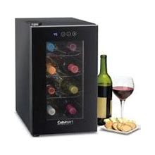 Cuisinart 8 Bottle Reserve Series Single Zone Freestanding Wine Refrigerator - Wine Refrigerators In Black | Size 17.5 H X 20.5 W X 10.5 D In | CWC-80