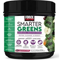Force Factor Smarter Greens Superfoods + Digestion Powder Pomegranate Berry 14.8 Oz