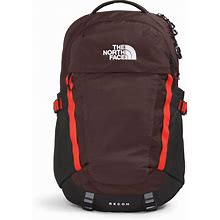 THE NORTH FACE Recon Everyday Laptop Backpack, Coal Brown/Fiery Red/TNF White, One Size